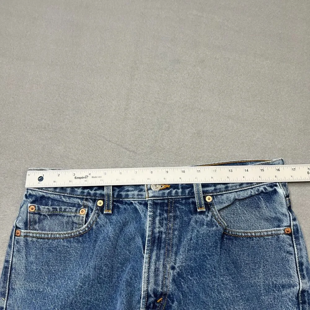 Levi's 550 Jeans Men 34x34 Blue Denim Light Wash Straight Leg Casual Relaxed-Fit